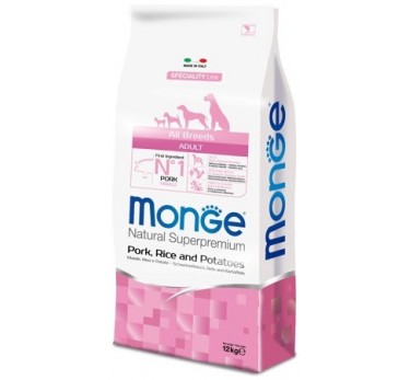 Monge Dog Speciality корм для собак всех пород свинина с рисом и картофелем 2,5 кг